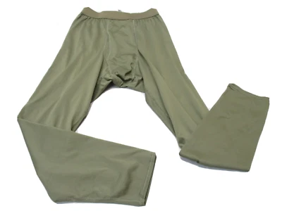 US ARMY SILK WEIGHT PANTS LEVEL 1 COYOTE BROWN PCU TROUSER BASE LAYER BOTTOMS - Image 1 of 3