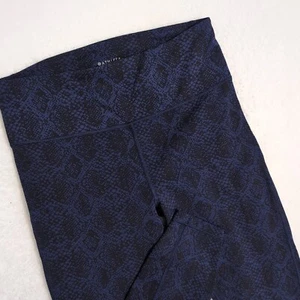Athleta Ultimate Stash Pocket 7/8 Tight Blue Snakeskin Print High Rise 27x24 Sm - Picture 1 of 11