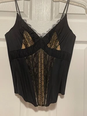 La Perla Treasure Victorian Bustier 34B Negro Hojas Encaje $1456 Foto 1 de 4
