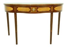 L32465EC: KINDEL Winterthur Collection Highly Inlaid Mahogany Console Table