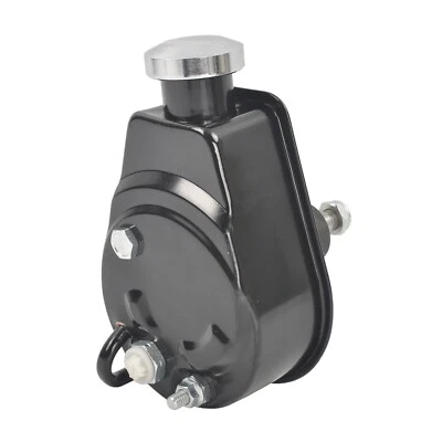 Black Keyway Power Steering Pump For Chevy Ford GM Chrysler P Series Saginaw - Image 1 of 4