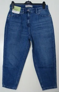 Ladies Next Blue Mid Rise Slouchy Tapered Leg Jeans UK 9R, 10S RRP £30 - Picture 1 of 15