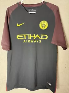 MANCHESTER CITY 2016 2017 AWAY SHIRT FOOTBALL SOCCER JERSEY NIKE MENS SIZE L - Picture 1 of 6