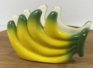 Banana Ceramic Napkin Holder Vintage ✌️5 By 3.5"s Has Couple Signs Plz See Pic - Picture 1 of 8