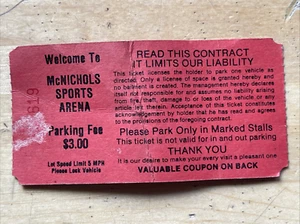 McNichol's Sports Arena Parkgebühr Ticket "3,00 $". - Bild 1 von 3