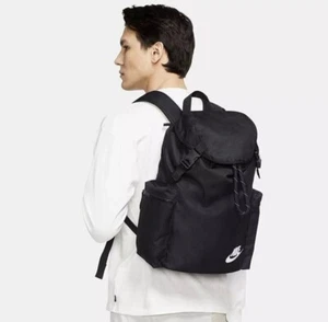 Nike Sportswear Heritage Mochila Negra DV3049-010 Unisex Bolso de Viaje Escolar Nuevo con Etiquetas - Imagen 1 de 9