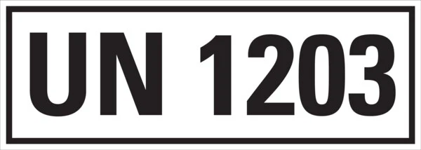 KÖNIG WERBEANLAGEN Gefahrgutaufkleber: UN 1203 - Benzin- Benzin - 140x50 mm Folie selbstkl.