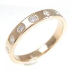 Authentic K18pg Diamond Ring 0.156Ct  #260-006-678-4982