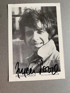 JÜRGEN POOCH (†1998) signed original Autogrammkarte 10x15 Autogramm - Picture 1 of 2