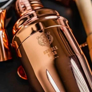Copper Cocktail Shaker 5 Piece Set in Gift Box - Picture 1 of 6