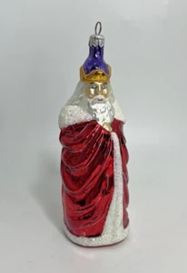 Seltenes Christopher Radko Weihnachtsschmuck GEORGISCHER WEIHNACHTSMANN rot 6"" - Bild 1 von 6