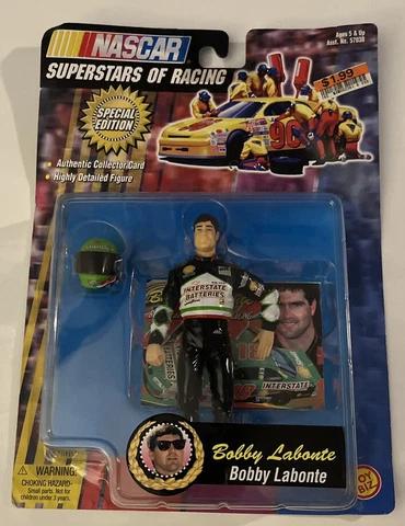 1998 Nascar Superstars Of Racing 5" Figure BOBBY LABONTE. New In Package Cover