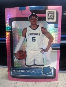 Donruss Optic Rated Rookie #202 2022-23 Kenneth Lofton Jr. Pink Hyper Prizm RC - Imagen 1 de 4
