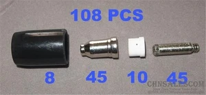 108 Stück 40-60A SG-51 Hochfrequenz Plasmaschneidbrenner Verbrauchsmaterial - Bild 1 von 5