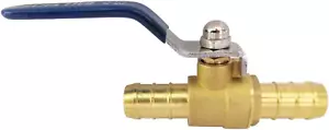 Válvula de cierre de manguera de calentador de 5/8" 16 mm OD válvula de bola de latón 90 grados giro completo por - Imagen 1 de 12