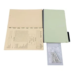 10 Smead Mortgage File Folders 14.75" x 10" Metal Tabs 2/5 Cut Right *Distressed - Picture 1 of 8
