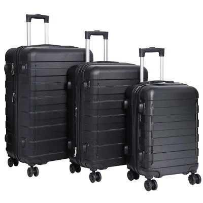 3PCS Suitcases Carry-On Set Hardside Expandable Spinner Travel Stylish Luggage - Image 1 of 4