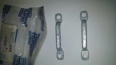 Land Rover Serie Lienzo Capucha Correa Grapas - 395143 x 2 Genuino UNIPART - Imagen 1 de 3