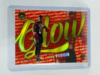 2021 Super Glow Mike Tyson GLOW Gold #02/10 - Image 1 of 2