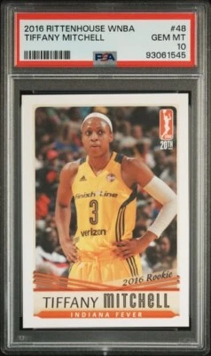 2016 Rittenhouse WNBA PSA 10 Tiffany Mitchell Rookie  South Carolina Gamecocks - Image 1 of 2