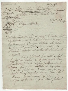 Général Legrand L.A.S. Ministre aucun constat pour naissance de son fils. 1795 - Bild 1 von 2