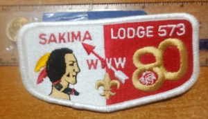 OA Lodge 573 Sakima issue S20 Flap; 80th Anniversary LaSalle Council Indiana - Picture 1 of 2