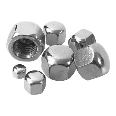 Hutmutter Edelstahl M6 M8 M10 M12 M14 M16 M3 M4 M5 niedrige Form DIN 917 V2A A2  - Bild 1 von 4