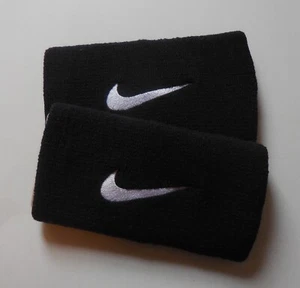 Nike DRI-FIT Premier 2017 DW Wristbands Black/White One Pair - Picture 1 of 2
