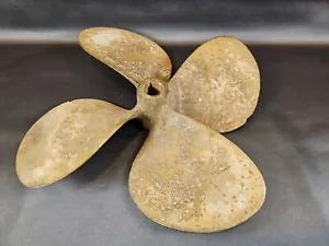 Vintage 4 Blade 21" Brass Boat Propeller - Picture 1 of 7