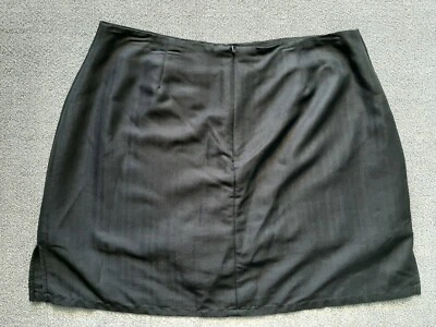 Caribbean JOE Skirt Black Size 14 P petite Zip Back Womnes — 第 1/4 张图片