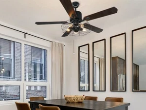 52'' Ceiling Fan Bulb required (5) E27 bulbs (Not included) - Picture 1 of 10