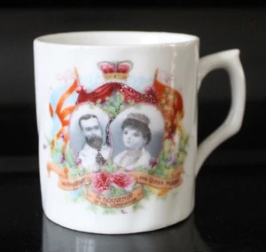 Antique Commemorative Small Mug A Souvenir of the Coronation of King George V  - Picture 1 of 5