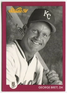 1991 Leaf Studio #62 George Brett Kansas City Royals - Foto 1 di 2