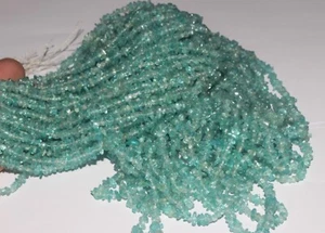3to5.5 mm 34'' Natural Gemstone Sky Apatite Chips Uncut Beads Jewelry Making - Picture 1 of 5