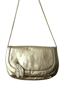 Vintage Morris Moskowitz Gold Evening Purse Chain Art Deco Metallic - Picture 1 of 8