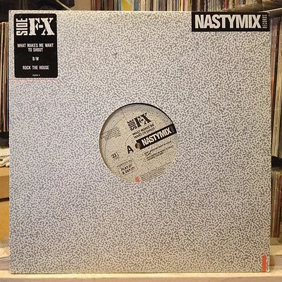 [EDM]~NM 12"~SIDE F/X~What Makes Me Want To Shout~[x2]~Rock The House~[x2]~PRO - Image 1 of 3