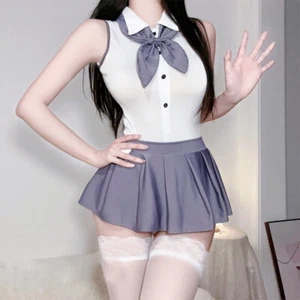 School Girls Students JK Uniform Costume Stockings Lingeries Cosplay Underwear - Picture 1 of 5