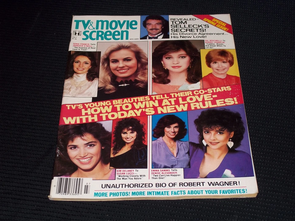1983 JULY TV & MOVIE SCREEN MAGAZINE - VALERIE BERTINELLI FRONT COVER - E 16935 Foto 1 de 2