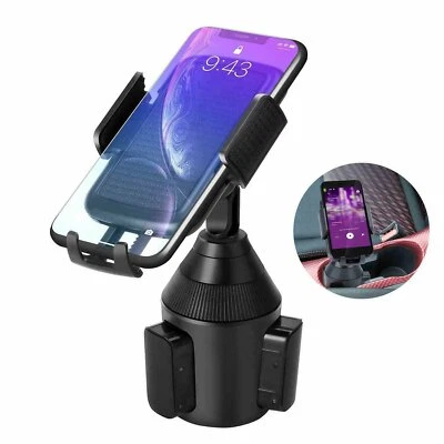 Universal 360° Adjustable Phone Mount Car Cup Holder Stand Cradle For Cell Phone - Image 1 of 4