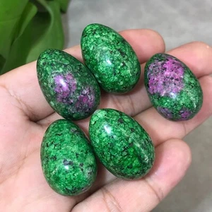 5 piezas de cuarzo natural zoisita huevo cuarzo cristal calavera reiki gema curativa - Imagen 1 de 12