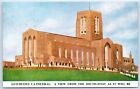 Postcard Guildford Cathedral View From South West As It Will Be Artist Drawn