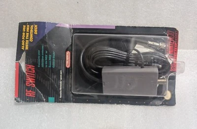 New NES SNES RF RARE RF SWITCH SEALED COLLECT! Nintendo (SOME FOLDS IN BOX) - Image 1 of 2