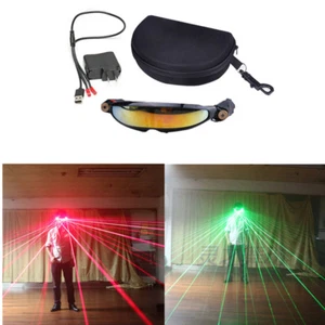 80 Beams LED Light Laser Glasses Lighting Bar Stage Show DJ Nightclub Party Prop - Picture 1 of 16