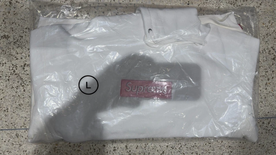 Sudadera con Capucha Grande Supreme Box Logo Blanca (FW 25) EN MANO SE ENVÍA HOY Foto 1 de 1
