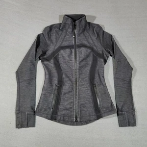 Lululemon Damen Jacke Größe 6 schwarz belüftet Laufen Fitness Athleisure - Bild 1 von 10