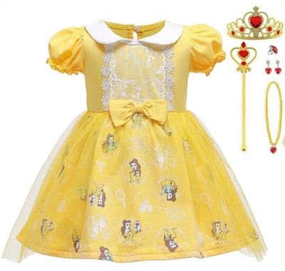 TYHTYM Belle принцесса платье красоты и зверя вдохновил платье тиара 6-Pi 110 - Изображение 1 из 4
