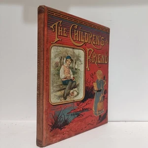 ENFANTINA ANGLAIS - The Children's Friend ILLUSTRÉ 1890 CARTONNAGE  - Foto 1 di 13