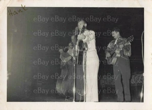 Hank Snow Chubby Wise VINTAGE Candid 3,5x4,5 foto musica country 1956 - Foto 1 di 2