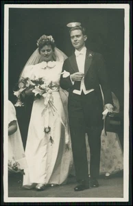 15x Foto und Foto AK - Schöne Hochzeit Tolle Fotos - Bremen um 1950 Kirche u.a. - Bild 1 von 20
