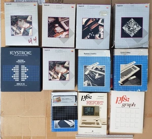 Oprogramowanie Apple III Dyskietka Partia Apple Writer PFS Report Graph COBOL itp. VTG - Zdjęcie 1 z 23